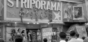 Striporama show front featuring bally of performers