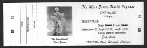 MEW Ticket 2003