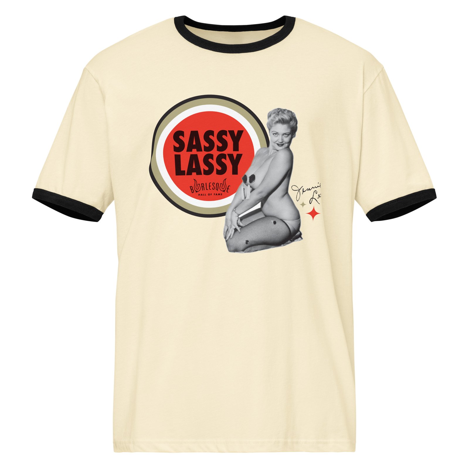 Jennie Lee "Sassy Lassy" classic ringer t-shirt