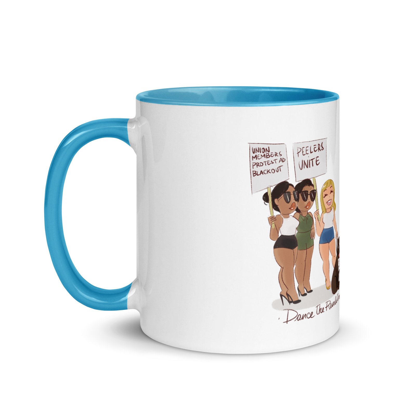 "Dance the Revolution" Mug with Color Inside - Image 10