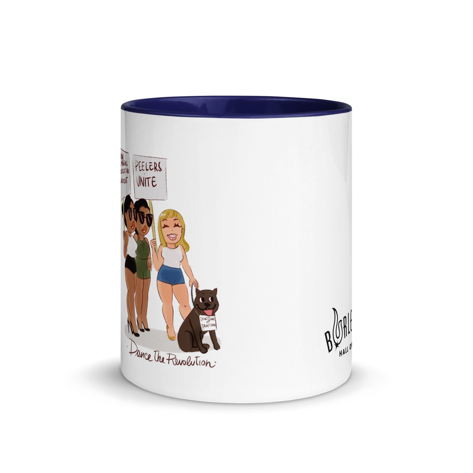 "Dance the Revolution" Mug with Color Inside - Image 3