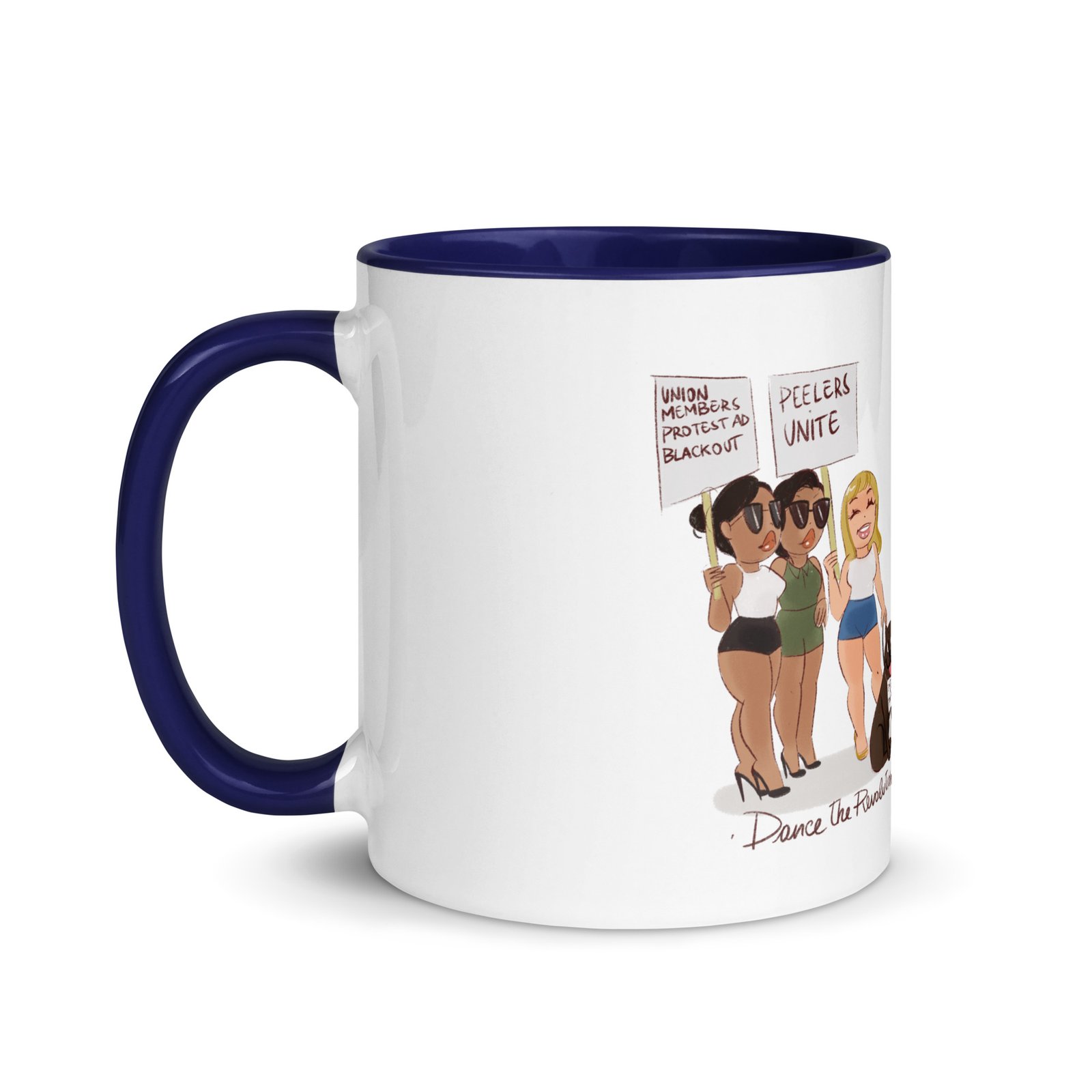 "Dance the Revolution" Mug with Color Inside - Image 4