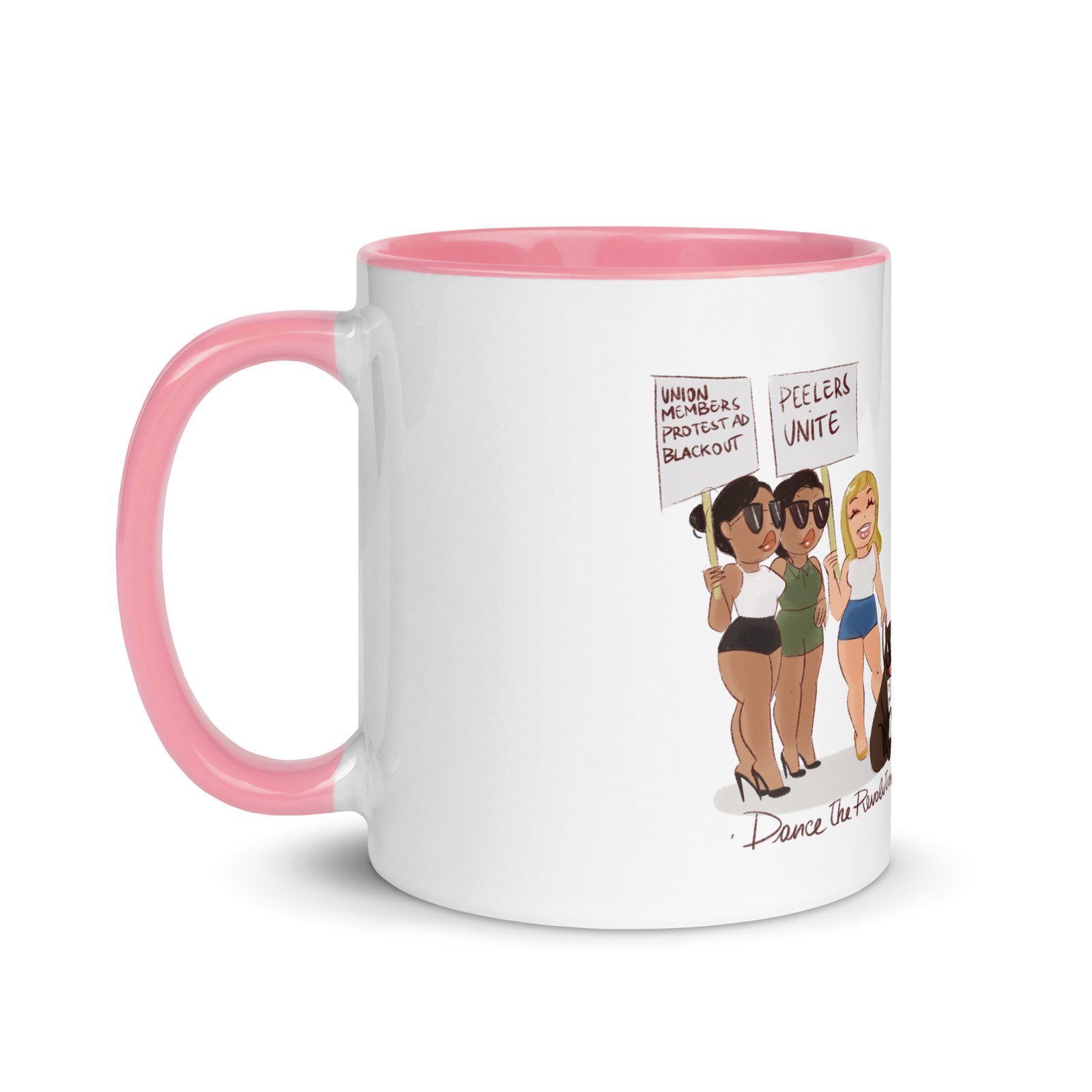 "Dance the Revolution" Mug with Color Inside - Image 13