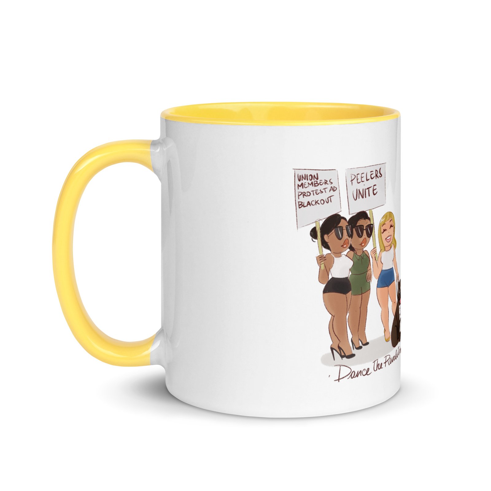 "Dance the Revolution" Mug with Color Inside - Image 18