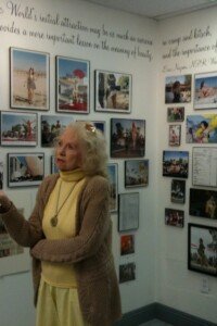 Dixie Evans gives a tour at Burlesque Hall of Fame